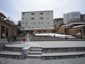 草津温泉 湯畑 温泉広場