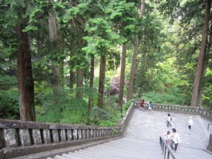 日光廟大猷院 展望所 鐘楼・鼓楼から撮影