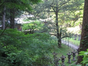 日光廟大猷院 展望所から見下ろしたときの風景