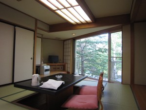日光グランドホテル ほのかな宿 樹林 和室 室内 ファンヒーターが置いてあります