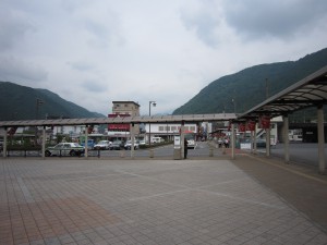 東武鬼怒川線 鬼怒川温泉駅 駅前ロータリー 路線バス タクシー乗り場