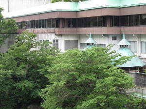 鬼怒川観光ホテル 露天風呂 外観 ふれあい橋から丸見えだったりします
