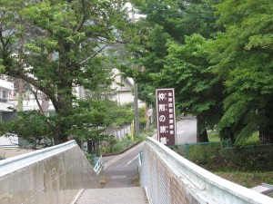鬼怒川温泉 鬼怒川公園岩風呂 仲附の旅籠をそのまま真っ直ぐ進みます
