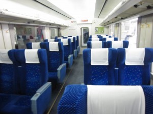 東武鬼怒川線 特急スペーシアきぬ 車内 浅草駅にて撮影