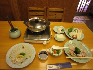 づぼらや 上てっちりと上てっさ、ふぐの白子