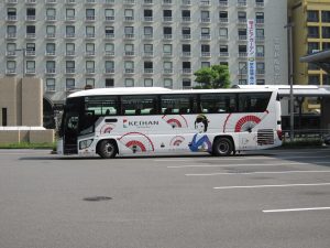 京阪バス 京都市内定期観光バス 京都駅にて