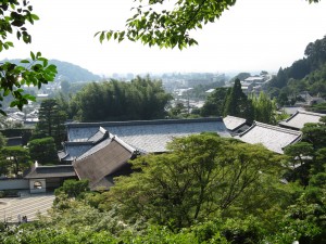 銀閣寺 慈照寺銀閣 展望所から見た本堂