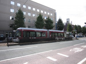 熊本市交通局 0800型 国府電停にて撮影