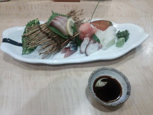 本日の地魚盛り合わせ 虹家 鹿児島本店にて