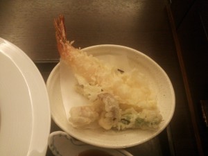 箱根湯本温泉 天成園 玉簾御膳 天ぷら