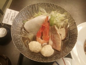 箱根湯本温泉 天成園 玉簾御膳 寄せ鍋