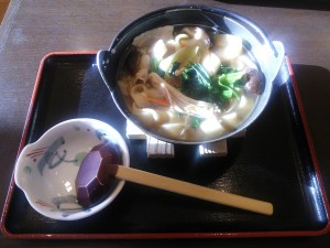ほうとう ふじやま温泉にて