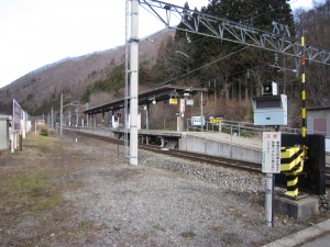野岩鉄道線 会津高原尾瀬口駅 ホーム