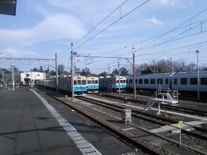 伊豆急行線 伊豆高原駅 駅に隣接する車両基地