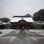 太宰府天満宮 御本殿 この日は大雪でした