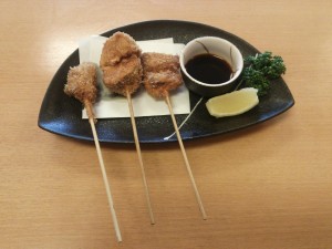 串揚げ3種盛り 豊島園 庭の湯にて
