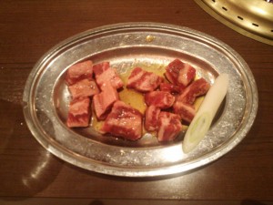 中落ちカルビ 東京健康ランド まねきの湯にて
