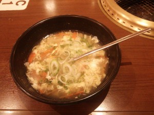 玉子スープ 東京健康ランド まねきの湯にて