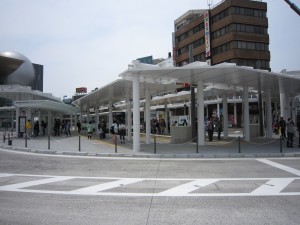 福井鉄道線 福井駅 西口電停広場ホーム