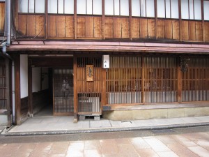 金沢 ひがし茶屋街 小物屋さんのうちの一軒