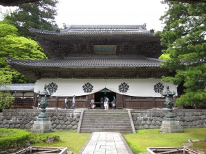 大本山 永平寺 仏殿 中雀門から撮影