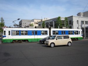 福井鉄道 800型 側面 市役所前電停にて