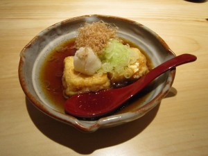 揚げ出し豆腐 旬のお料理らでんにて