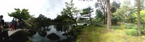 金沢 兼六園 霞ヶ池 パノラマ写真