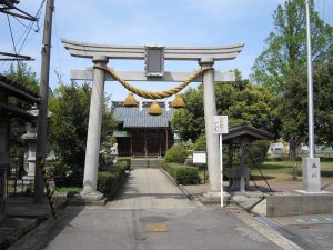 田中温泉 薬師神社 鳥居 あわら温泉薬師三尊の1つです