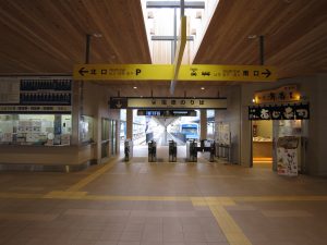 伊豆箱根鉄道駿豆線 修善寺駅 改札口と切符売り場