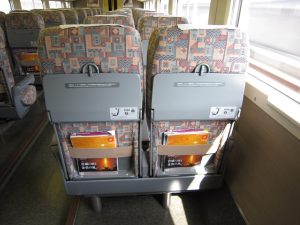 上越新幹線 E4系 Maxたにがわ 1階指定席 シート背面
