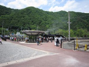 JR上越線 水上駅 SL広場 全景 今日はSLみなかみ号の運行日でした