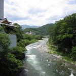 群馬県 水上温泉 利根川 秋になると紅葉がきれいです