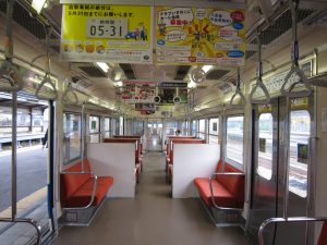 伊豆箱根鉄道 駿豆線 3000系 車内 三島駅にて
