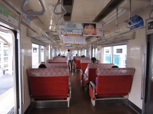 伊豆箱根鉄道 大雄山線 5500系 車内 小田原駅にて