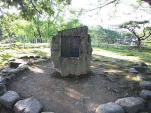 盛岡城址公園 岩手公園 石川啄木歌碑 二ノ丸跡にあります