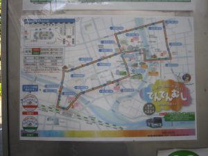 盛岡都心循環バス でんでんむし コース 1周約35分で盛岡の市街地を回ります