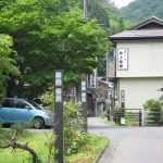 岩手県 花巻市 台温泉 精華の湯を先に行ったところ 温泉地らしい風情があります