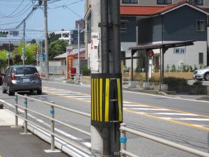 大分交通 新川バスターミナル 赤レンガ通りの新川バス停