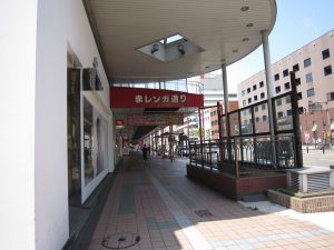 大分市のメインストリート 赤レンガ通り