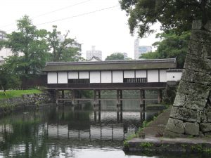 大分城址公園 廊下橋 横から撮影