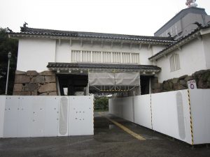 大分城址公園 大手門 残念ながら工事中でした