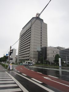 大分県庁 大分城址公園大手門前から撮影