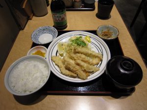 とり天定食 大分郷土料理の店 驛亭にて