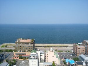 別府タワー 展望台からの景色 東側を撮影