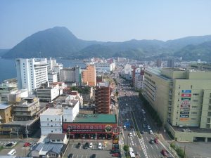 別府タワー 展望台からの景色 南側を撮影