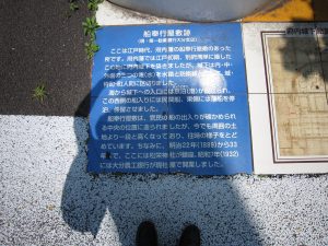 船奉行屋敷跡の案内表示 第一勧業銀行ってもうないんですけど...