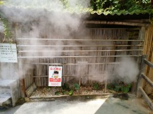 鉄輪温泉 地獄めぐり かまど地獄 体験コーナー のどの湯