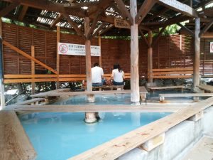 鉄輪温泉 地獄めぐり かまど地獄 足湯