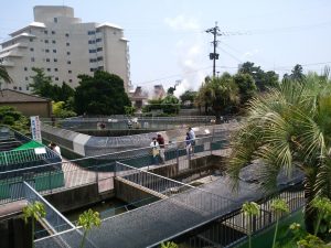 鉄輪温泉 地獄めぐり 鬼山地獄 ワニ園 全景